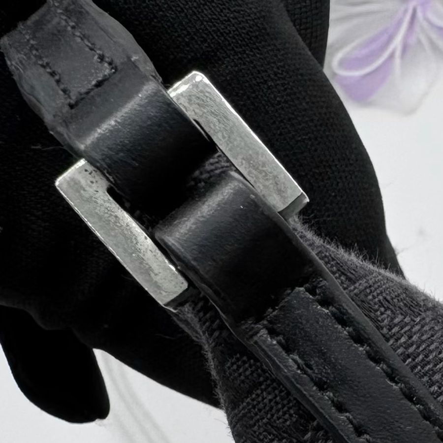 GUCCI 古馳 GG Canvas 黑色緹花迷你手拿包|手提包-25