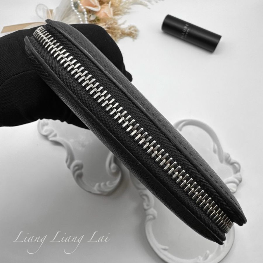 LOUIS VUITTON LV Taïga Zippy Organizer 灰黑色拉鍊手拿長夾|商務收納夾-25