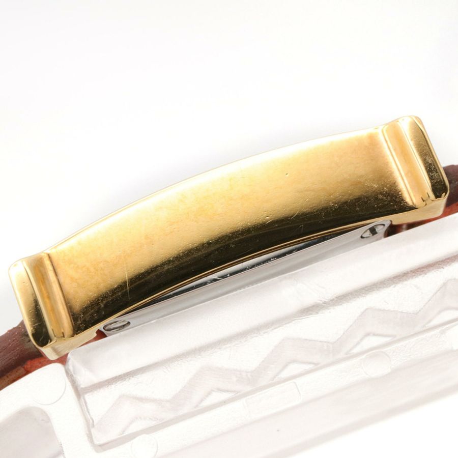 愛馬仕 H-Watch 迷你腕錶,鍍金 (GP),皮革錶帶,女士,白色 (HH1.101)-8
