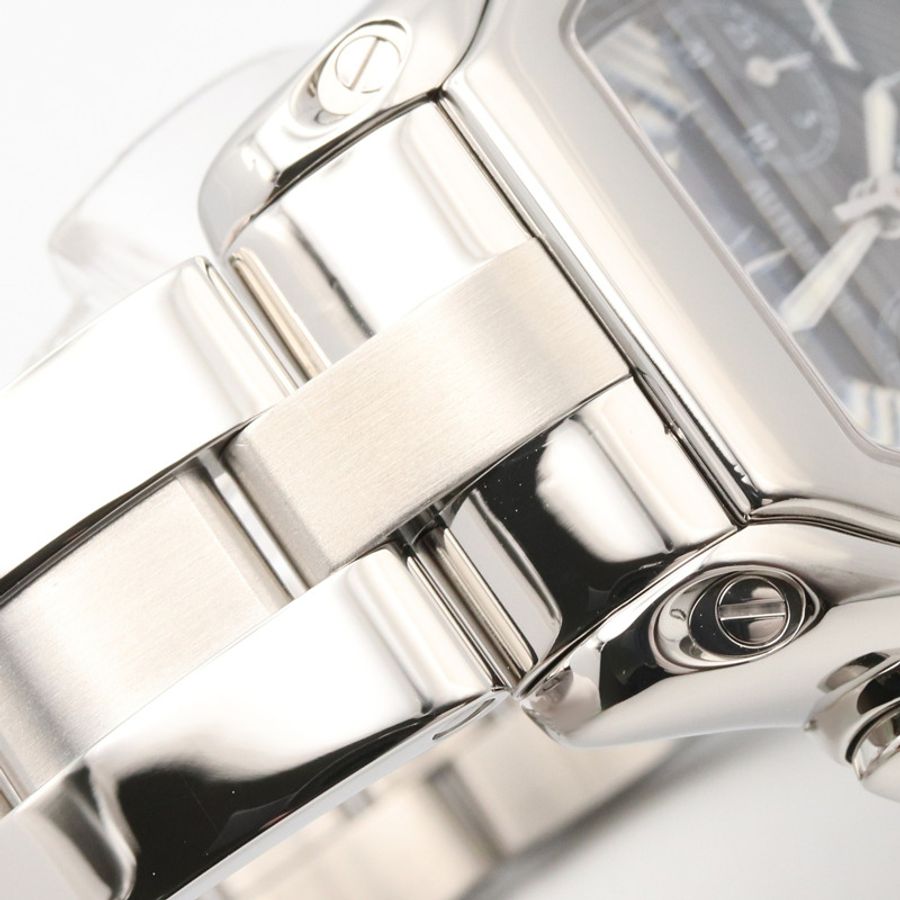 卡地亞 Roadster Chronograph XL 腕錶,不鏽鋼材質,男款,黑色 (W62020X6)-15