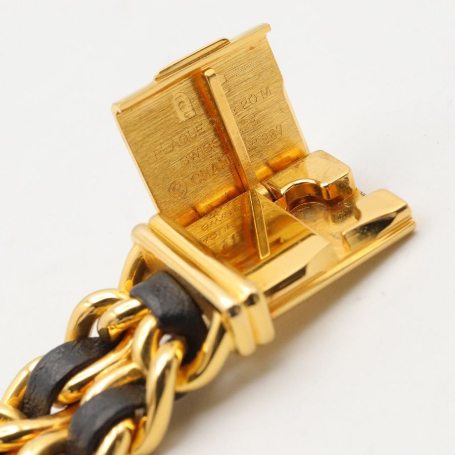 香奈兒 (Chanel) CHANEL Première M 系列腕錶,鍍金皮革錶帶,女士款,黑色,H0001-15