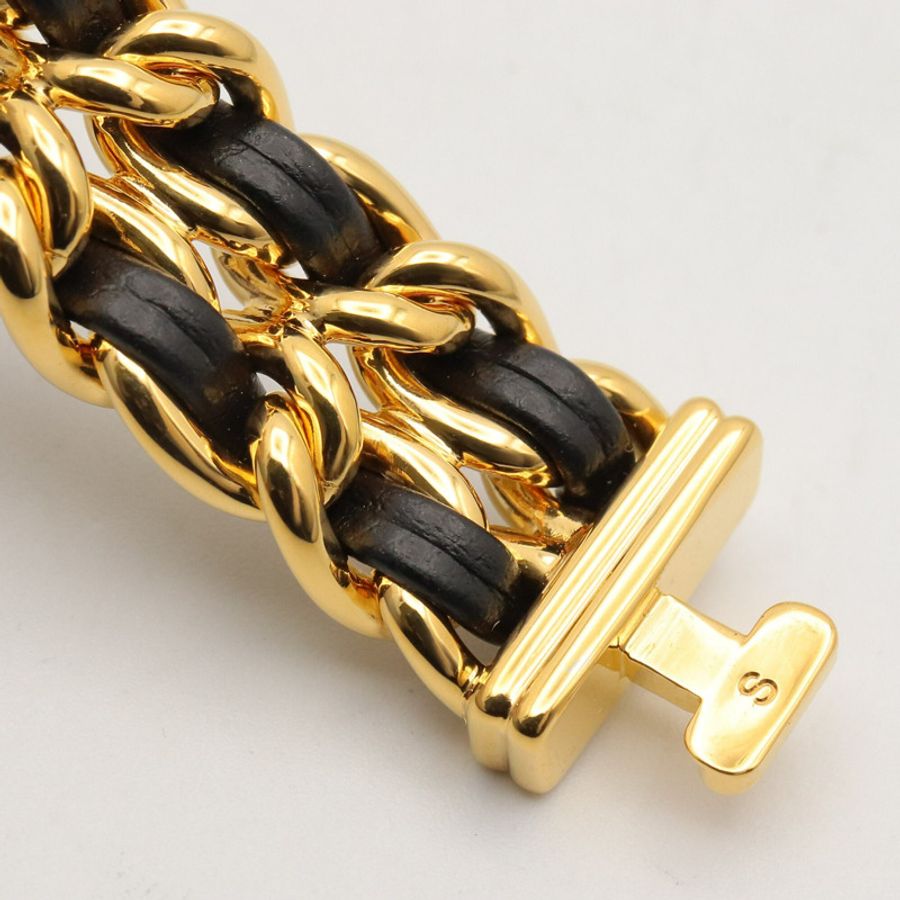 香奈兒 (Chanel) CHANEL Première S 女士腕錶,鍍金 (GP),皮革錶帶,黑色,H0001-11