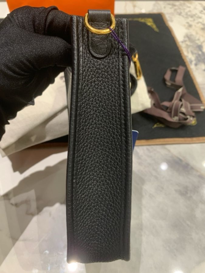 HERMES/愛馬仕 黑金伊芙琳 U刻-5