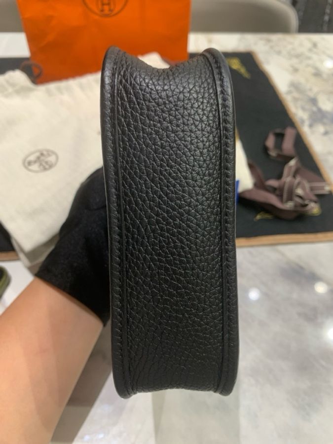 HERMES/愛馬仕 黑金伊芙琳 U刻-6
