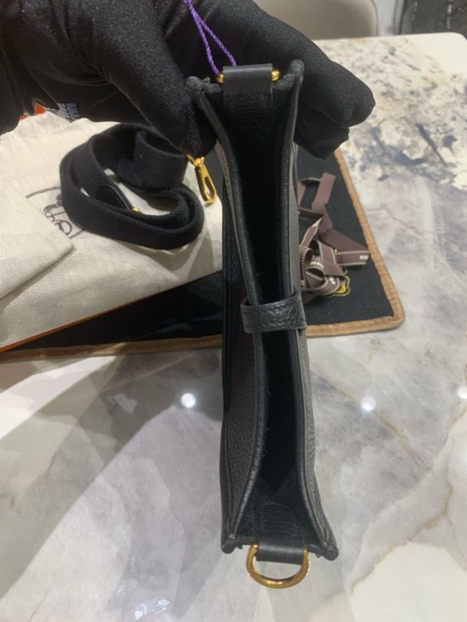 HERMES/愛馬仕 黑金伊芙琳 U刻-7