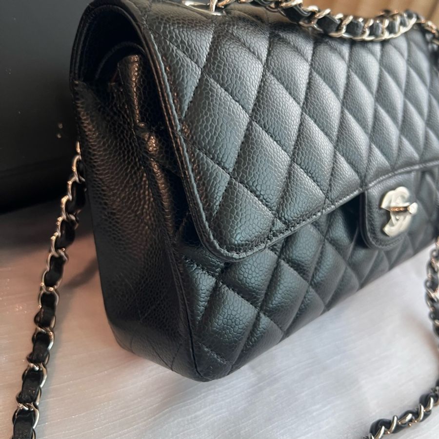 ෆ Chanel coco25 cf25黑銀荔枝🈶購證-9