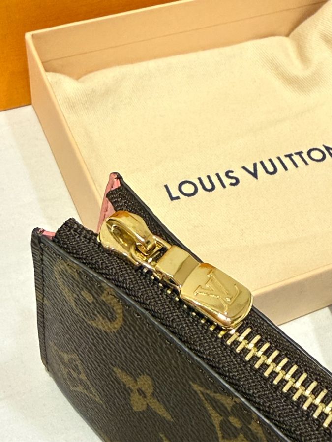 日本限定🇯🇵 LOUIS VUITTON路易威登LV 老花 L型拉鍊 短夾/皮夾-3