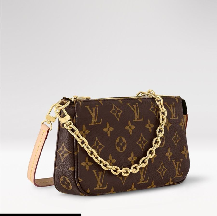 《八成新》LV新款麻將包Pochette Accessoires-1