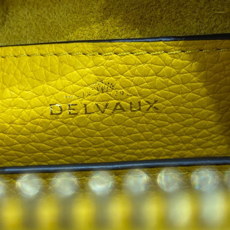 Delvaux德爾沃 黃色coolbox尺寸22*13*10-9