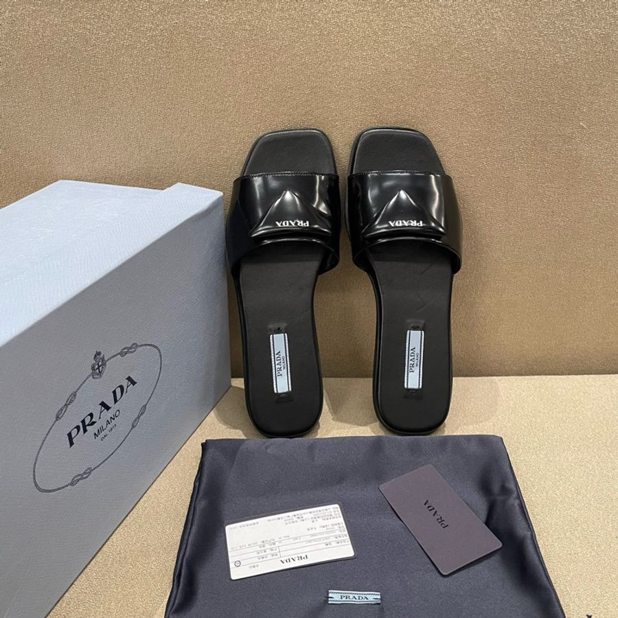Prada 普拉達 黑色拖鞋 36碼-2