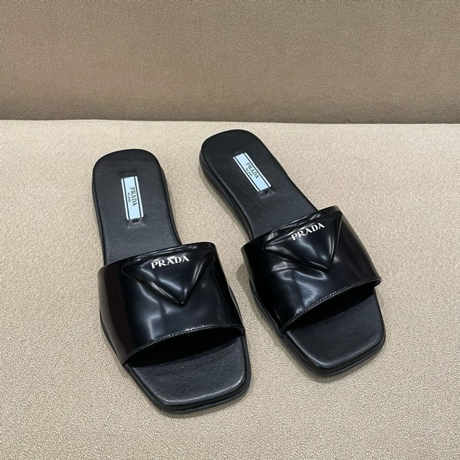 Prada 普拉達 黑色拖鞋 36碼-5