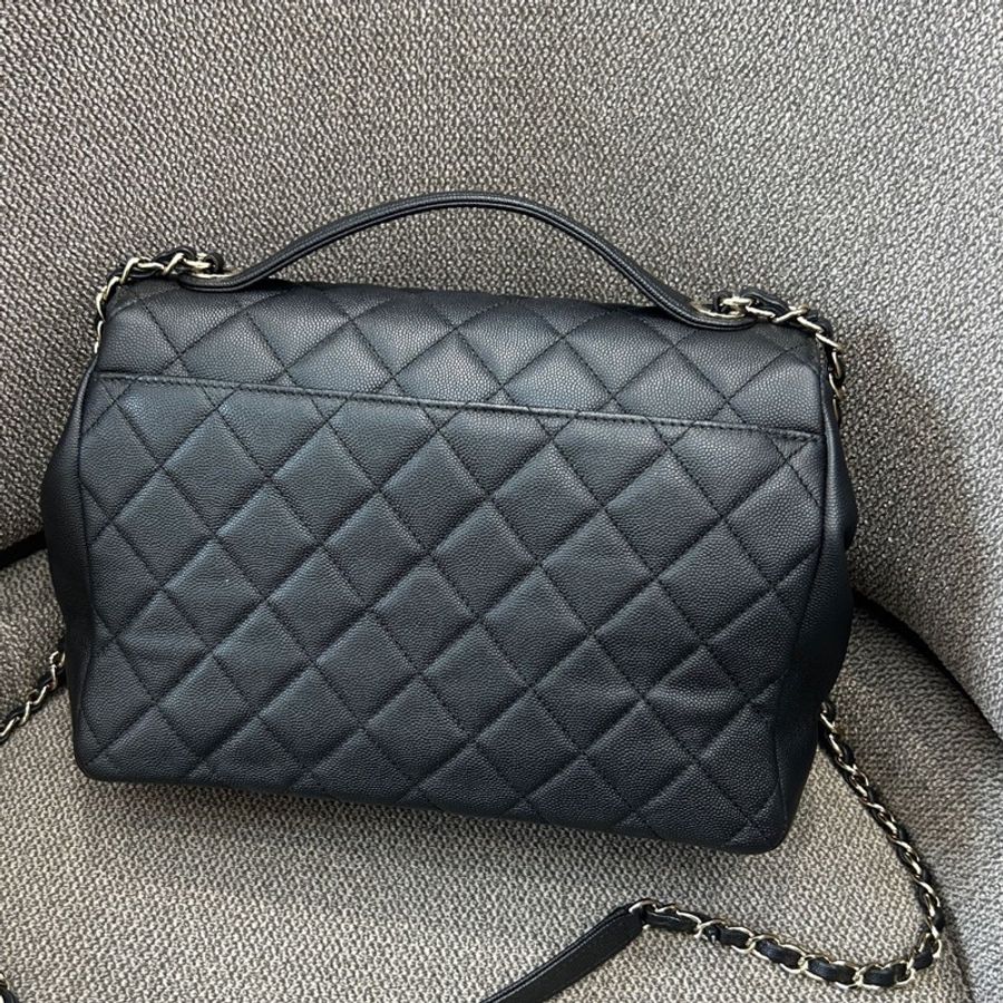 Chanel 香奈兒 荔枝紋牛皮郵差斜挎包 30開無卡 原始品相-1
