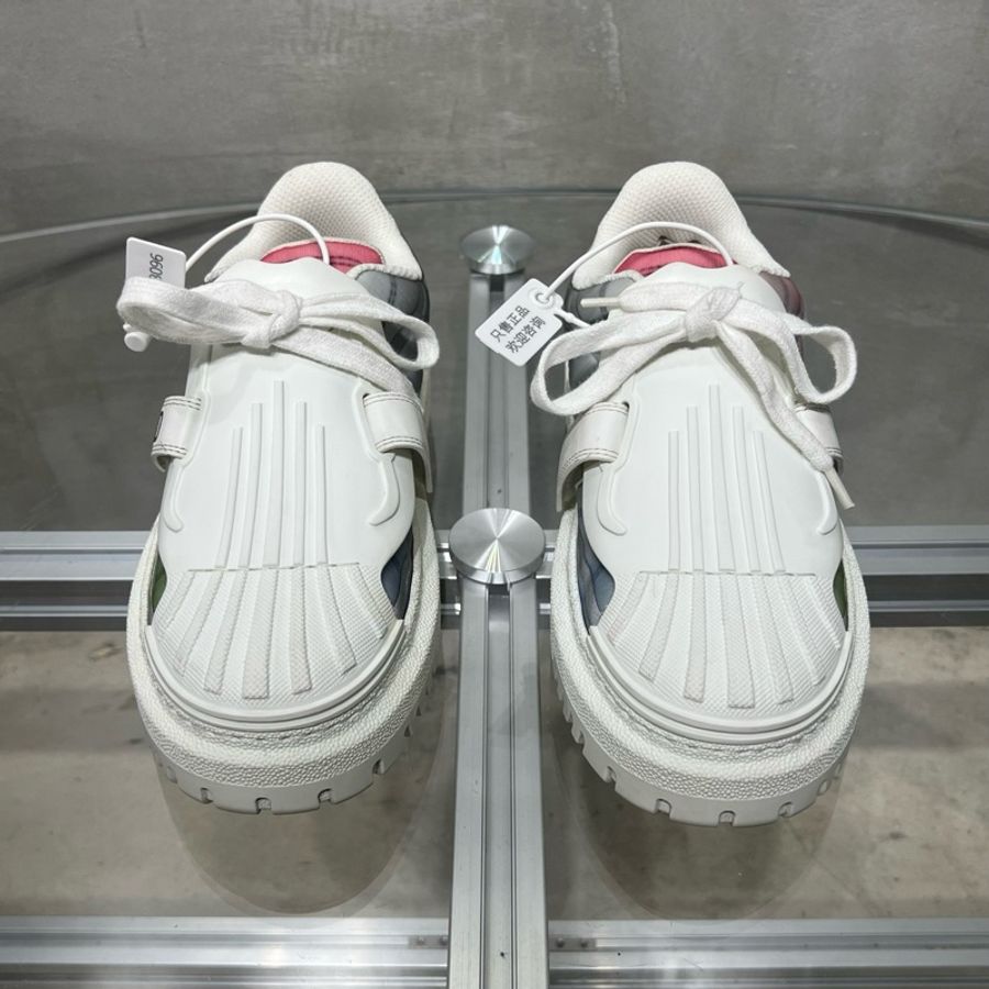 Dior/迪奧 粉白 厚底貝殼鞋 尺碼/37.5碼-1