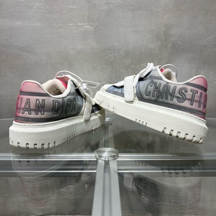 Dior/迪奧 粉白 厚底貝殼鞋 尺碼/37.5碼-4