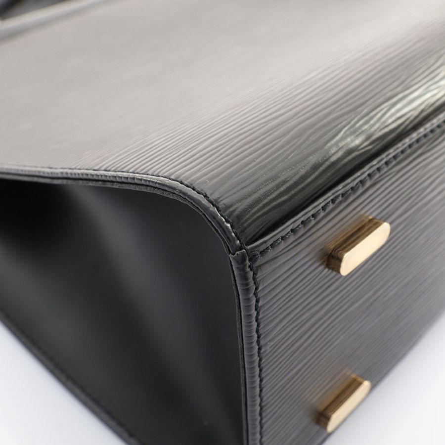 黑色 EPI 水波紋牛皮 Figari MM 手提包【LOUIS VUITTON LV 路易威登】 M52002-9