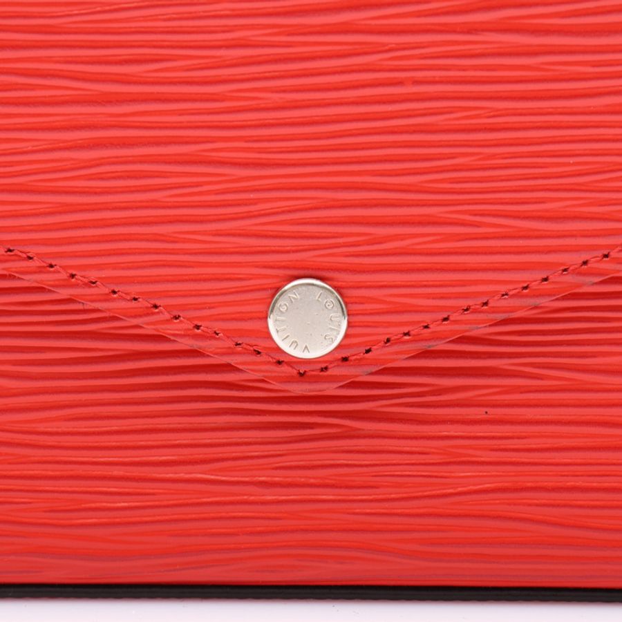 紅色 EPI水波紋 Pochette Felicie 鏈帶肩背包【LOUIS VUITTON LV 路易威登】 M41559-6