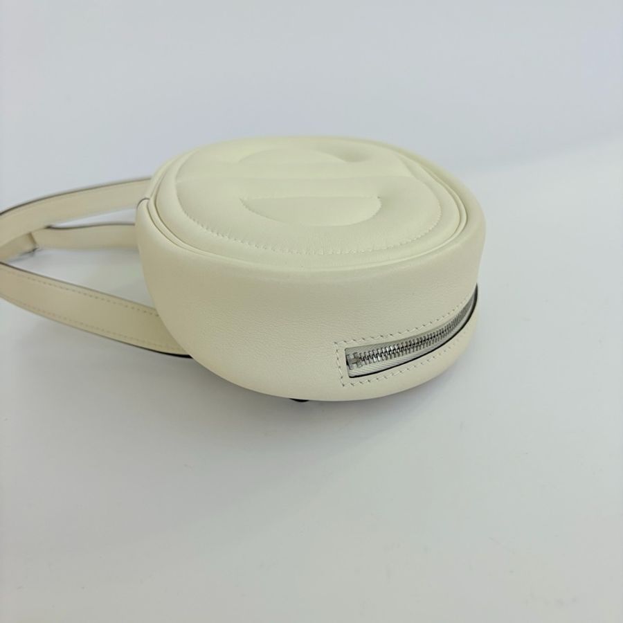 Hermes/愛馬仕 奶油白斜挎包 Roulis豬鼻子腰包 W刻-3