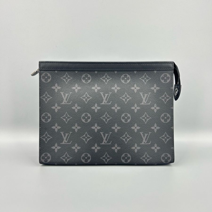 Louis Vuitton 路易威登  黑老花黑武士手拿洗漱包 27*20-0