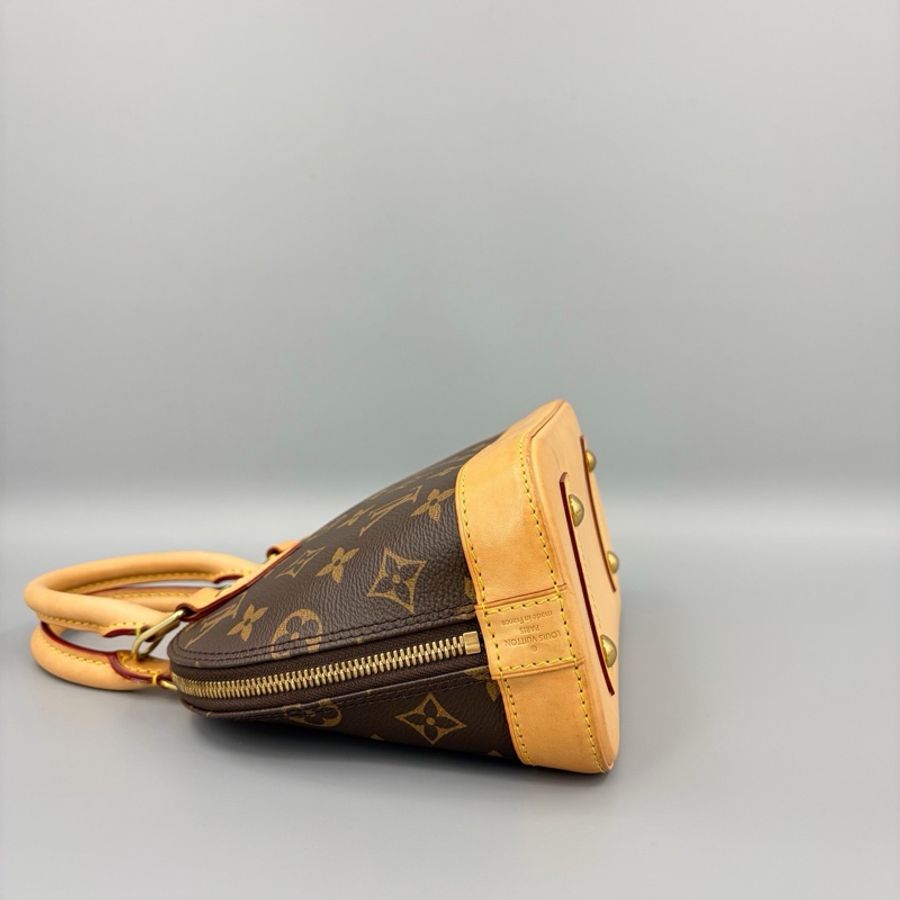 LouisVuitton 路易威登 Alma BB貝殼老花手提斜挎包 尺寸24*18-2