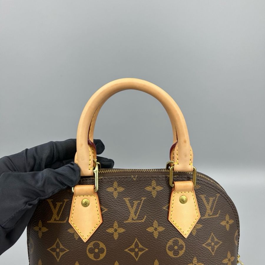 LouisVuitton 路易威登 Alma BB貝殼老花手提斜挎包 尺寸24*18-16