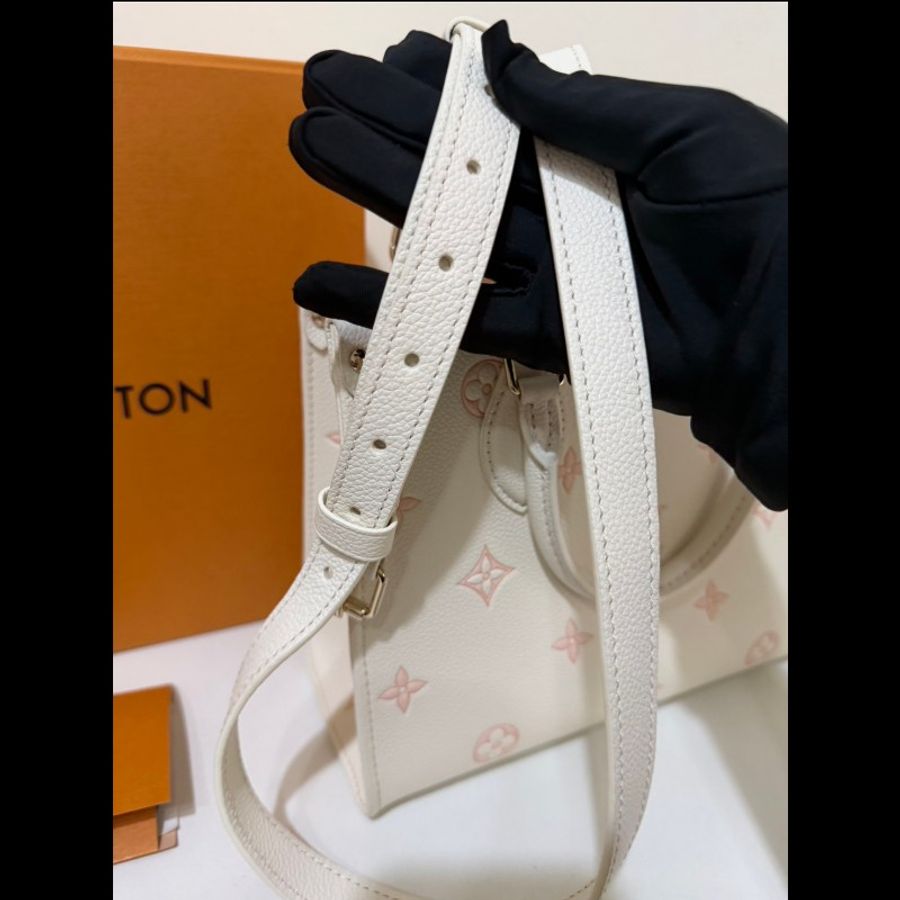 Lv on the go草莓牛奶 托特包 小號 99新✨️-8