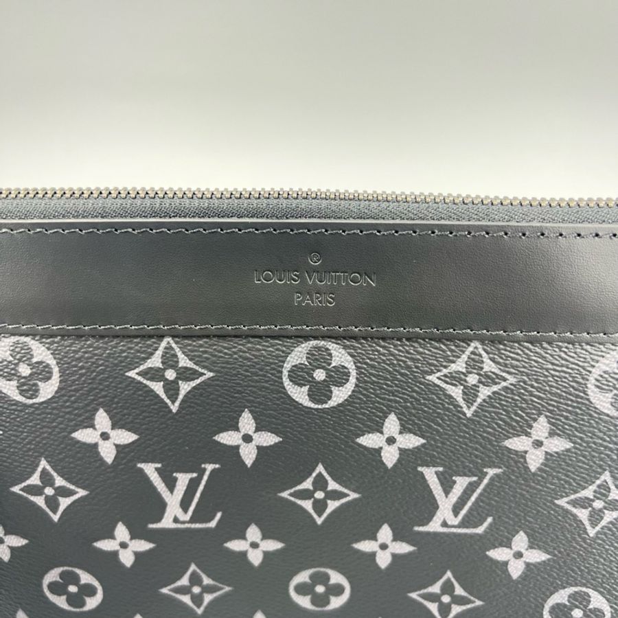 Louis Vuitton 路易威登 黑老花黑武士手拿包 34*24-5