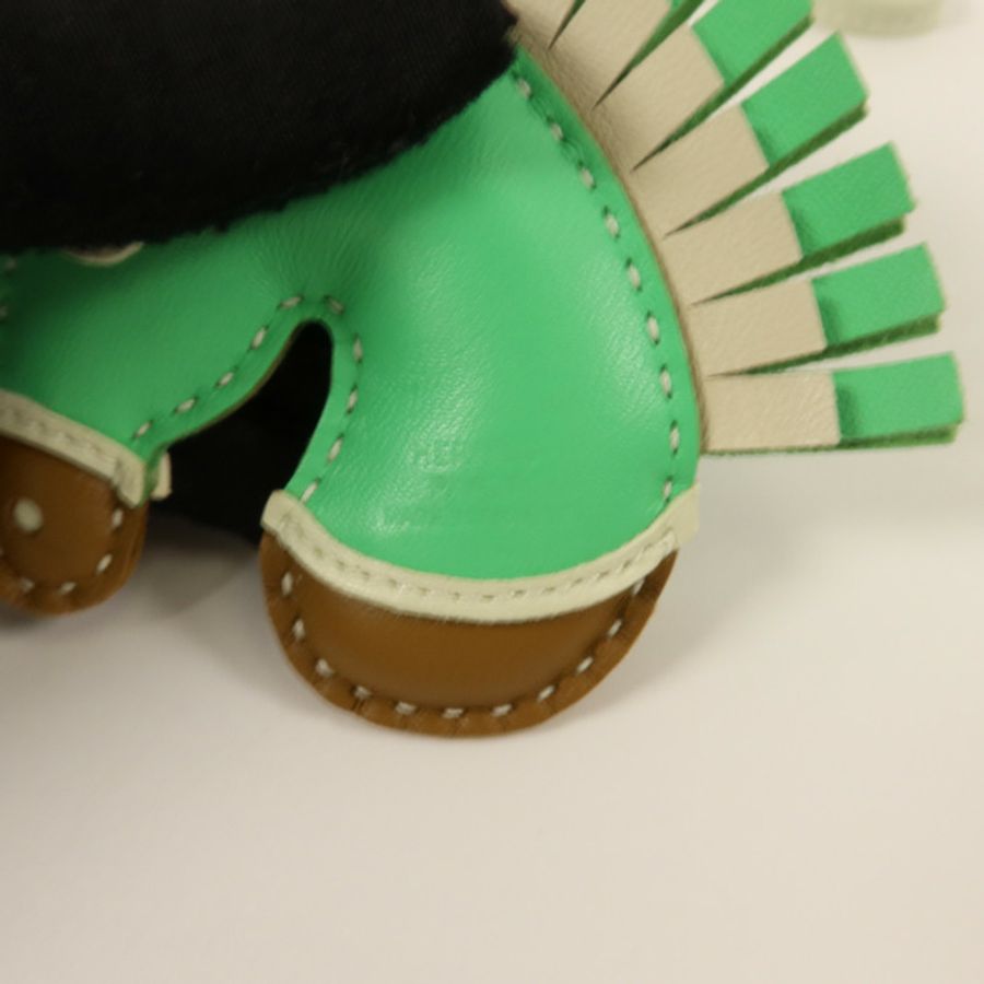 HERMES Milo皮革Geegee Camail掛飾Vert Comics/Vert Fizz/Chartreuse-5