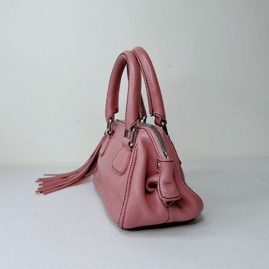 CHANEL Vintage皮革流蘇保齡球包-2