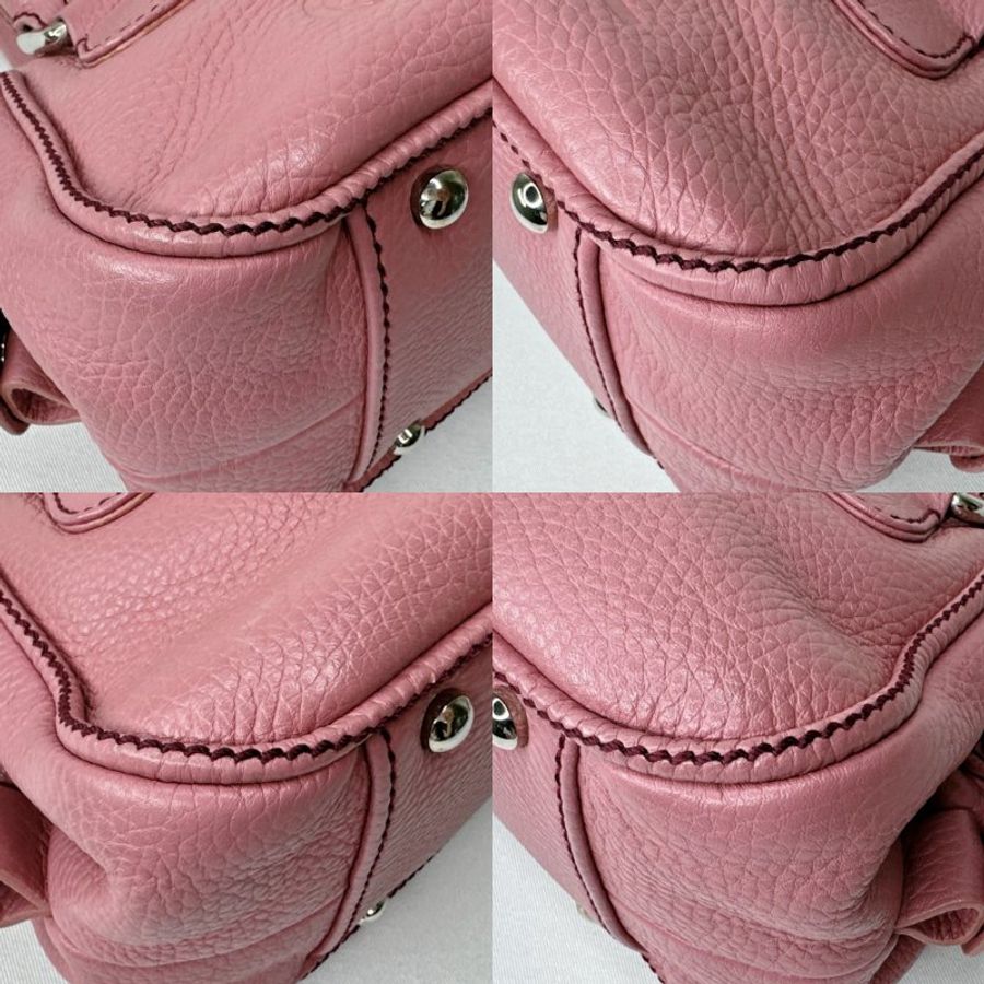 CHANEL Vintage皮革流蘇保齡球包-10