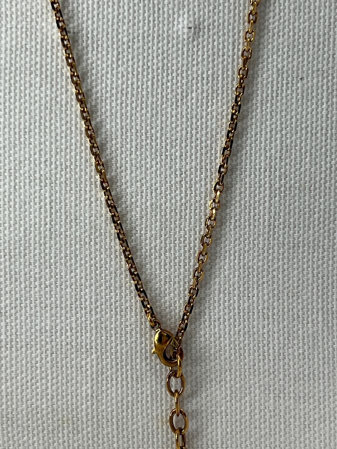 香緹國際精品 Dior 珍珠 logo項鍊 1108-3