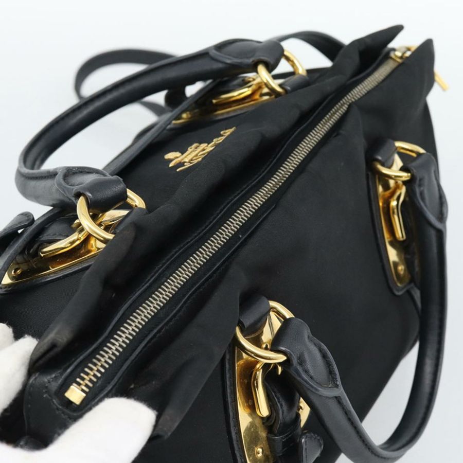 【日本直送】PRADA 尼龍雙肩包 黑色 金色 正品 188755A-5