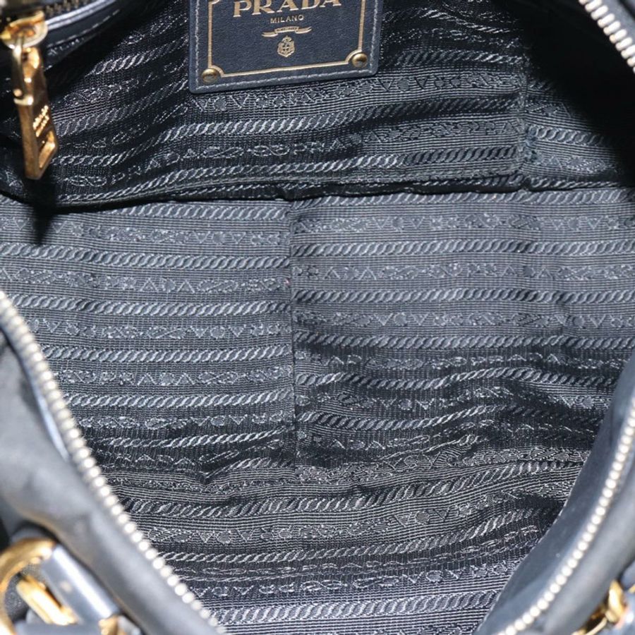 【日本直送】PRADA 尼龍雙肩包 黑色 金色 正品 188755A-9