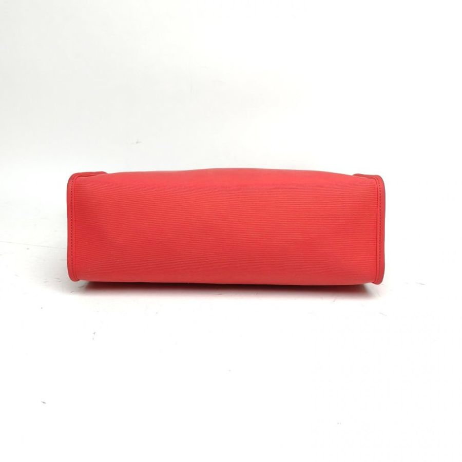 HERMES Herbag31心紅色帆布/牛皮D刻銀扣肩背包-4