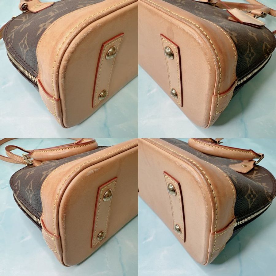 LV Alma BB老花手提斜背包-9