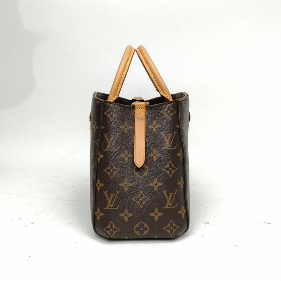 LOUIS VUITTON Montaigne蒙田BB老花PVC金扣肩背包-1