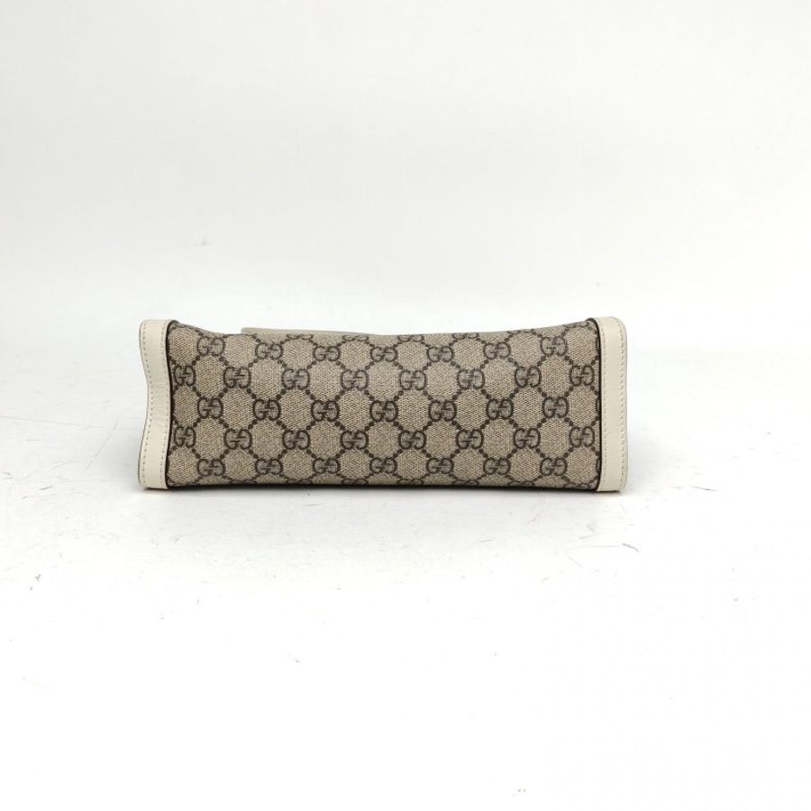GUCCI Padlock鎖頭包Tote小號米白色金扣肩背包-4