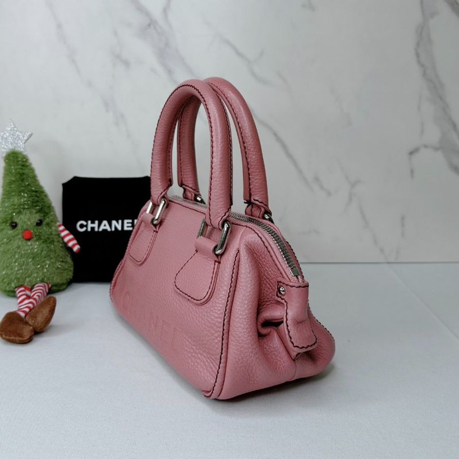 CHANEL Vintage皮革流蘇手提包-2