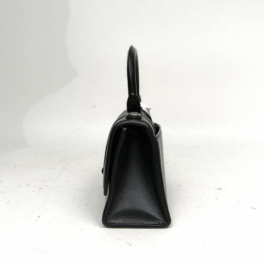 BALENCIAGA Hourglass沙漏XS碼黑色牛皮肩背包-1