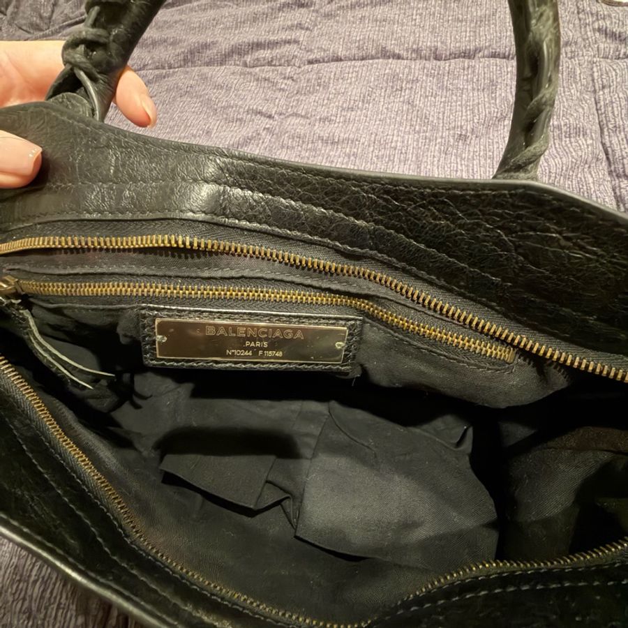 Balenciaga Classic City 黑色機車包|附背帶鏡子|經典停產款 可肩背手拿-20