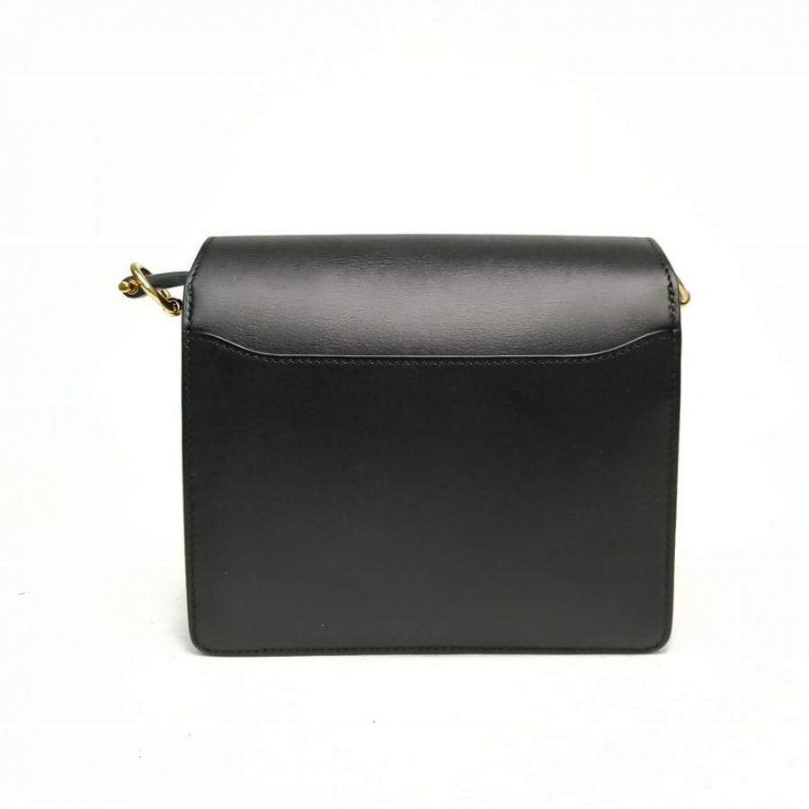 HERMES Roulis豬鼻子19黑色EVERGRAIN皮C刻金扣肩背包-2
