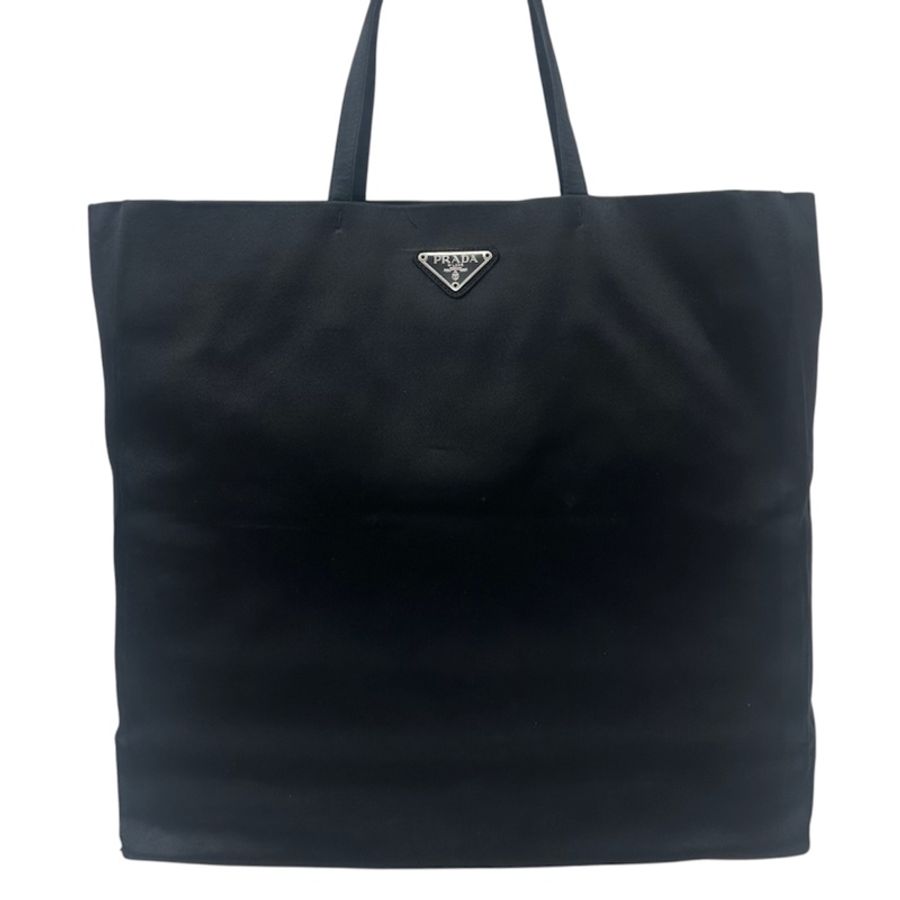 【赫蒂國際精品】 Prada Tessuto 經典黑色尼龍托特包 vintage 二手 中古-4