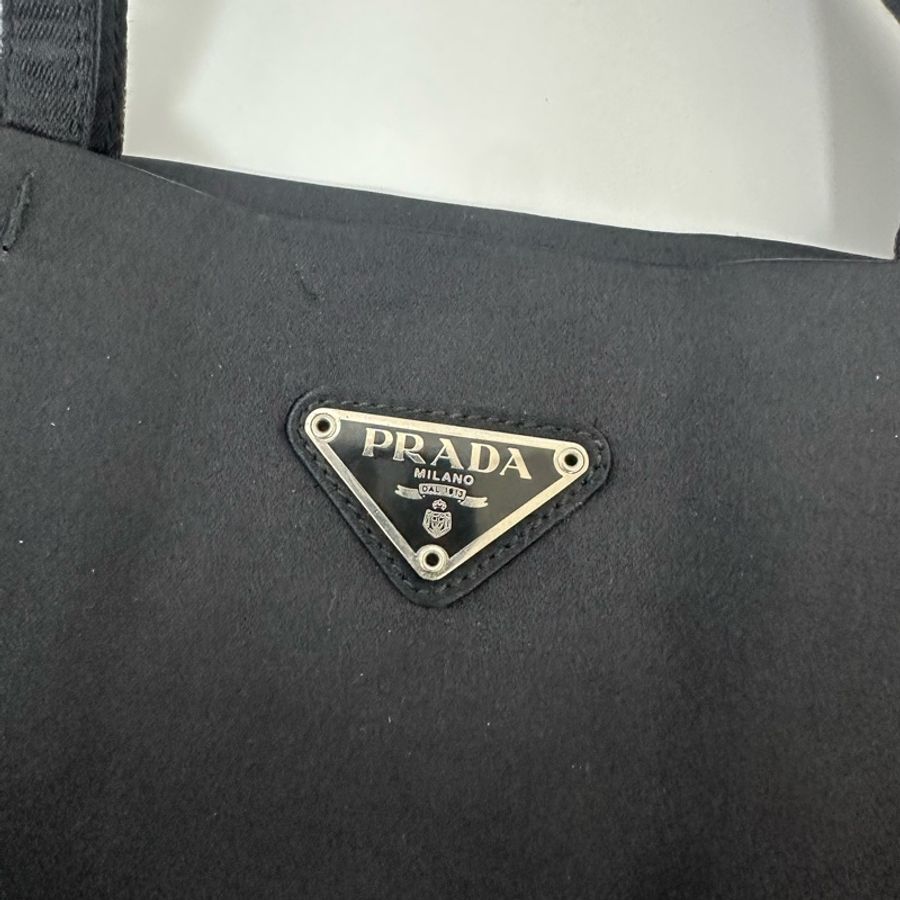 【赫蒂國際精品】 Prada Tessuto 經典黑色尼龍托特包 vintage 二手 中古-13