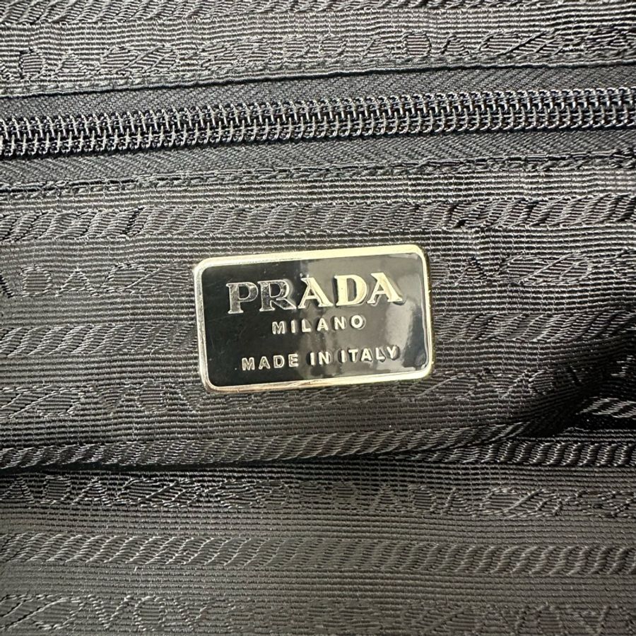 【赫蒂國際精品】 Prada Tessuto 經典黑色尼龍托特包 vintage 二手 中古-19