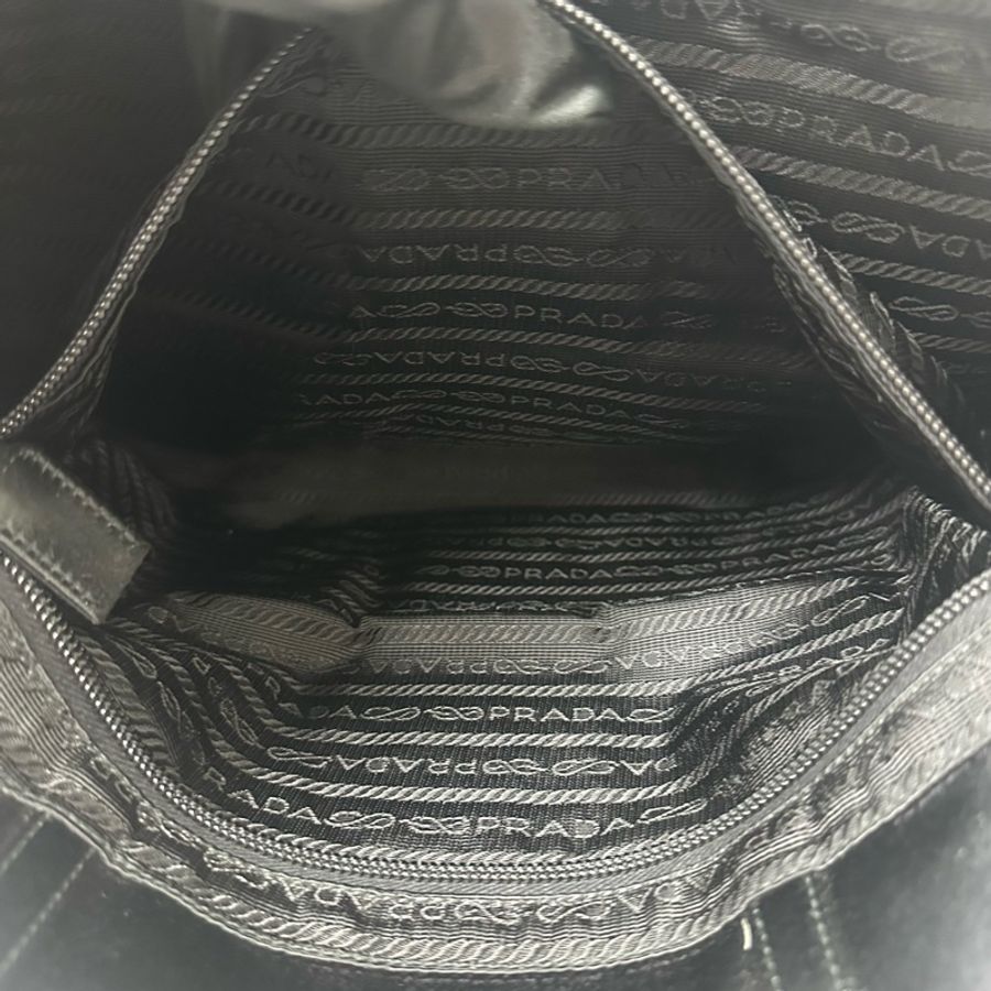 【赫蒂國際精品】 Prada Tessuto 經典黑色尼龍托特包 vintage 二手 中古-22