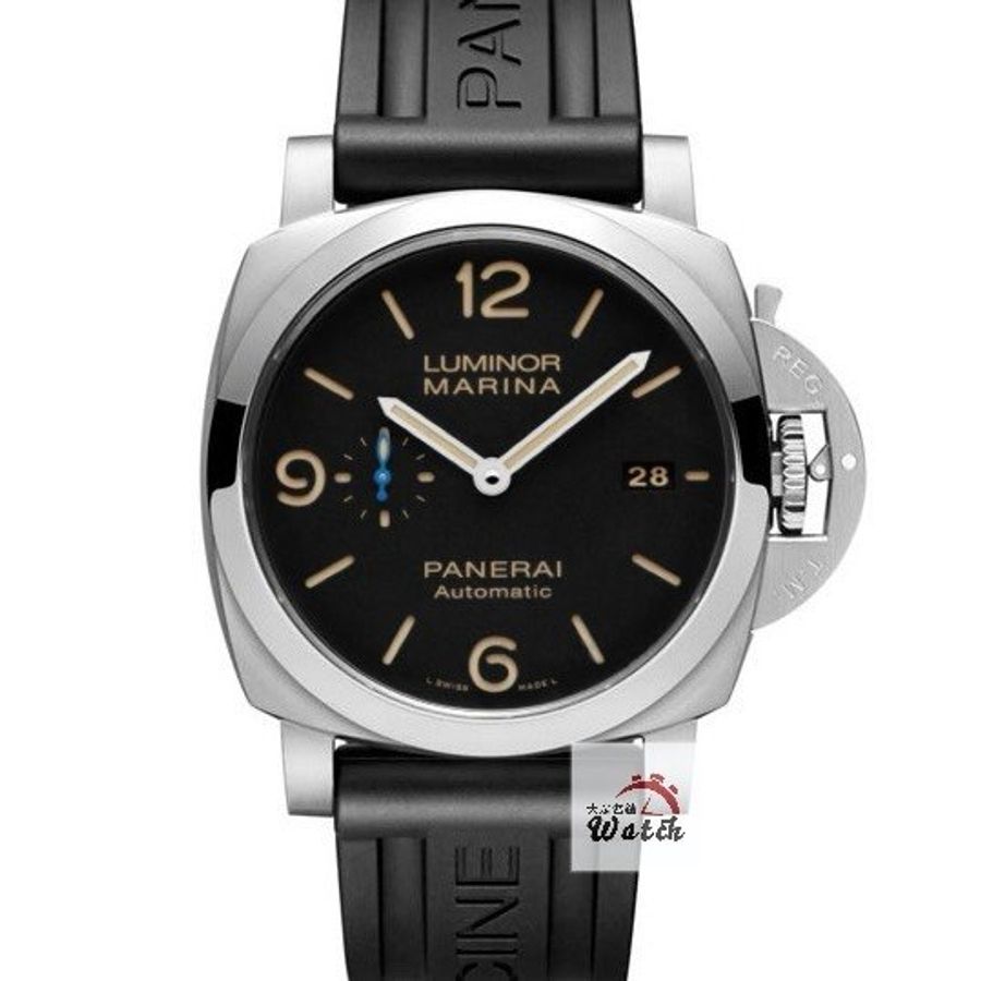 【大眾名錶】PANERAI沛納海 PAM01312 最熱門款 2018/08 菸草三明治面盤 藍色秒針 大眾名錶G340-0