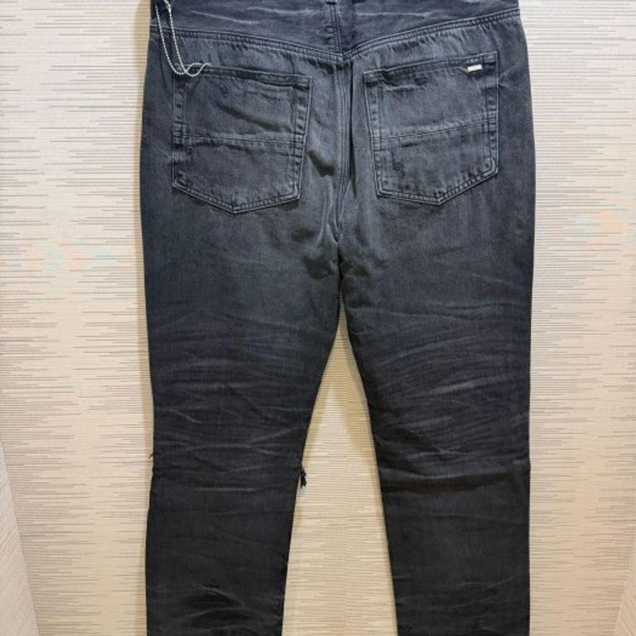 💎Han's house精品服飾💎 Amiri 阿米里 MX1 直筒 牛仔褲 彈性 美國製 原價38500-5