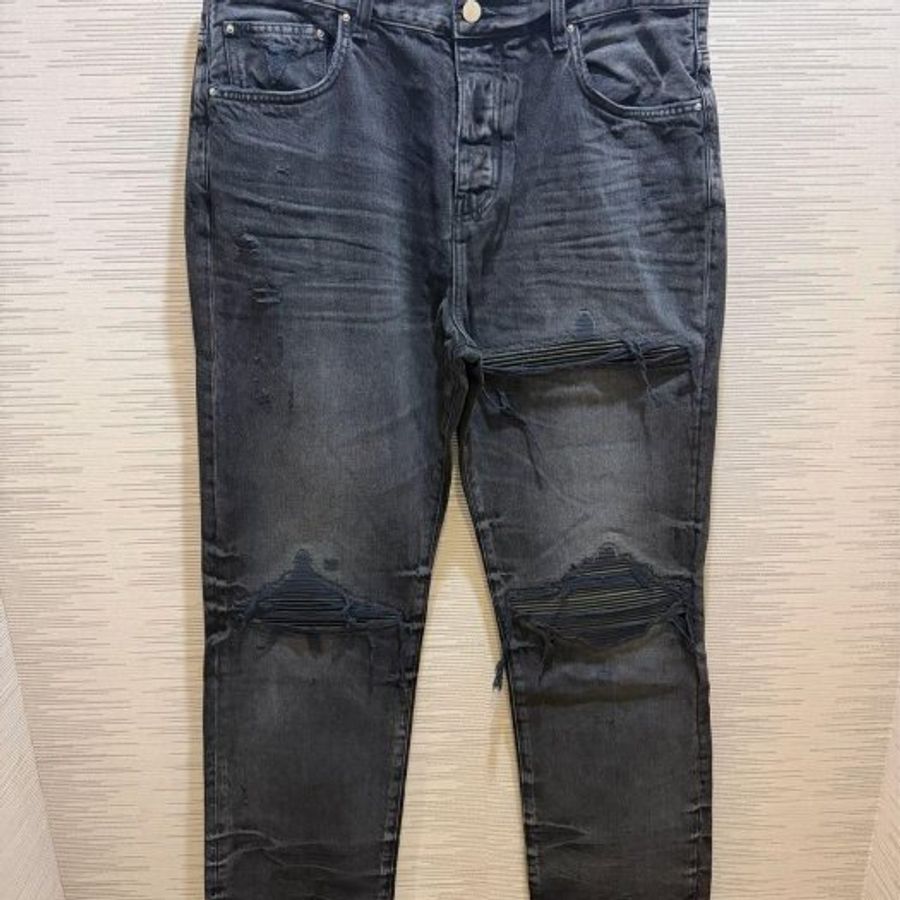 💎Han's house精品服飾💎 Amiri 阿米里 MX1 直筒 牛仔褲 彈性 美國製 原價38500-7