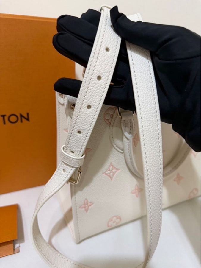 👜LV路易威登｜on the go草莓牛奶托特包｜小號｜99新-8