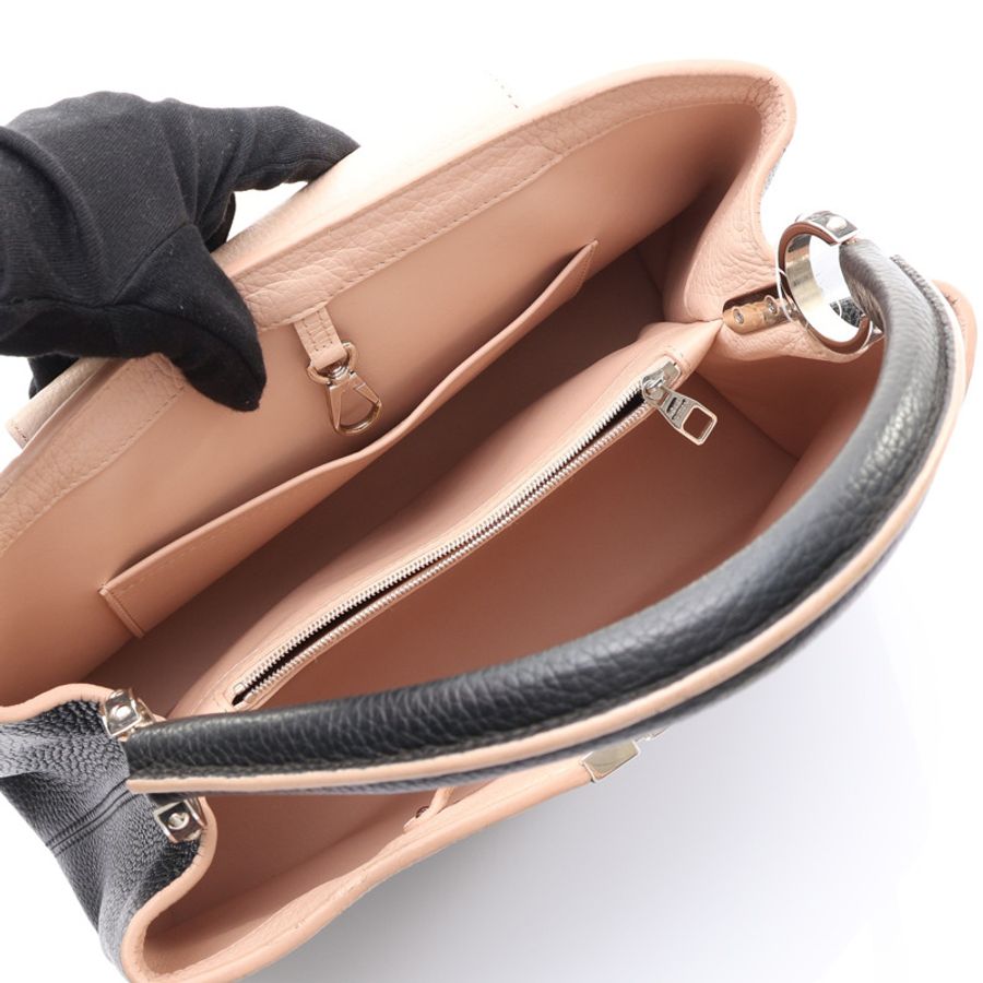 黑色 牛皮 Capucines MM 手提包【LOUIS VUITTON LV 路易威登】 M48864-2