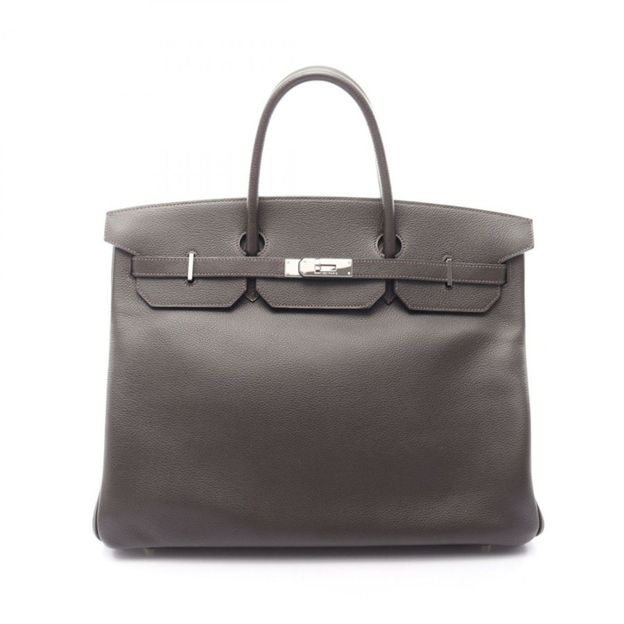 愛馬仕 Birkin 40 手提包 N 健行皮革 ebene 二手 女士 SHW-0